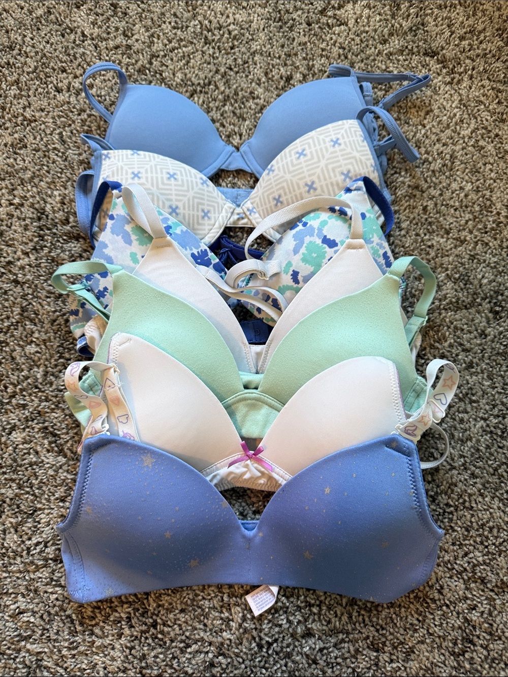 Set of 7 Girls Bras - 30A - Target